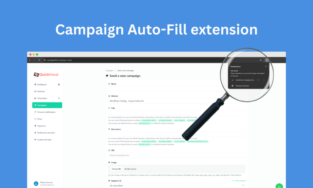 Revolutionizing Campaign Management: QuickPanel Campaign Auto-Fill Extension Now Available!